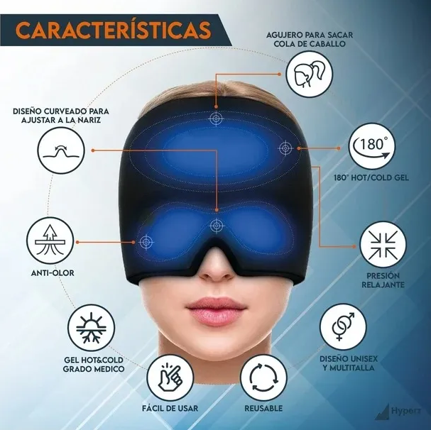 Miniatura 3 de Gorro Gel Alivio Migraña Dolor Cabeza