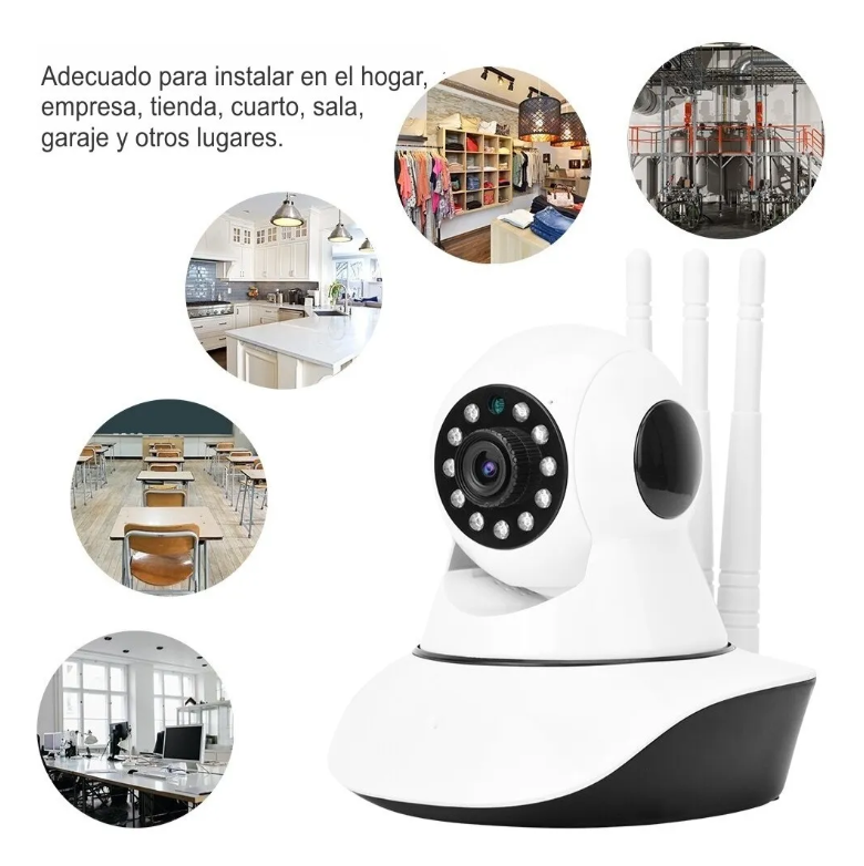 Miniatura 2 de Cámara De Seguridad Ip Wifi 3 Antenas