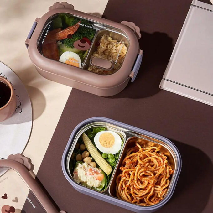 Portacomida con divisiones termicas