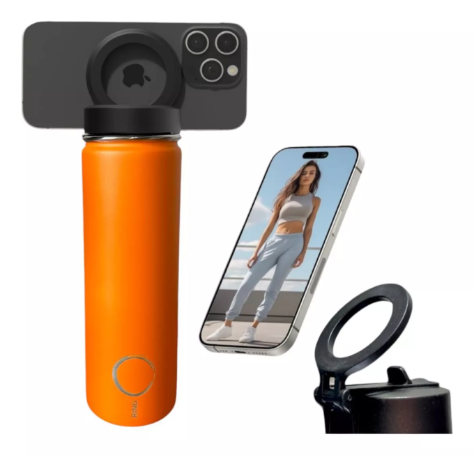 Miniatura 5 de Termo con soporte magnético para celular