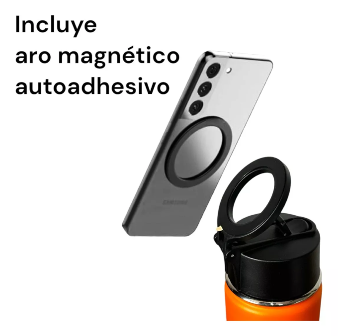 Miniatura 4 de Termo con soporte magnético para celular