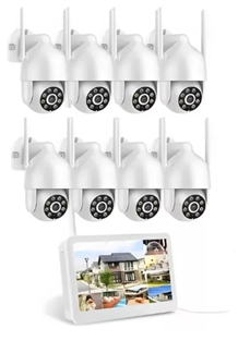 KIT NVR 8 CAMARAS PARA EXTERIOR