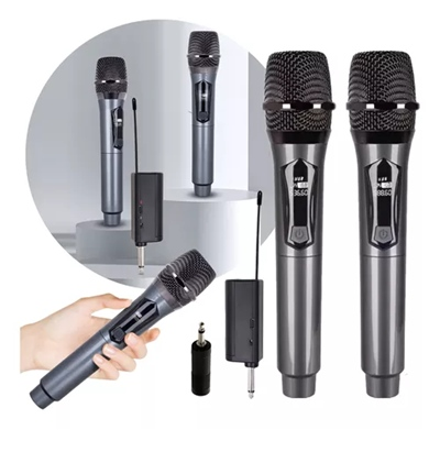 MICROFONO INALAMBRICO DOBLE RECARGABLE
