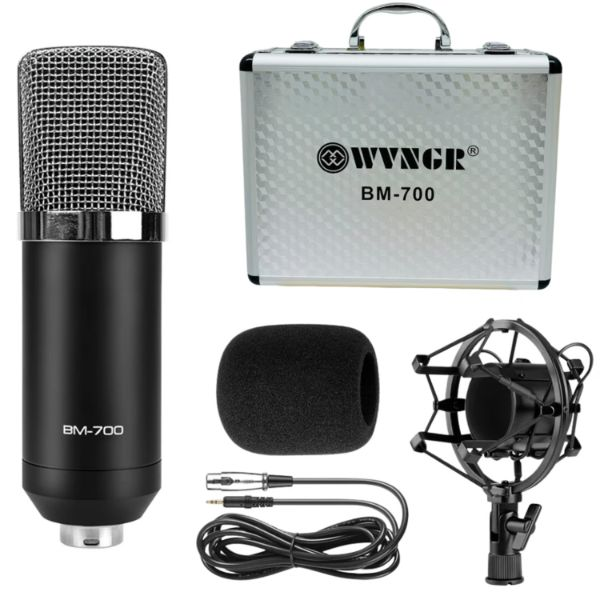 MICROFONO CONDENSADOR BM700 + MALETIN