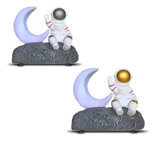 PARLANTE ASTRONAUTA Y MEDIA LUNA CON LA