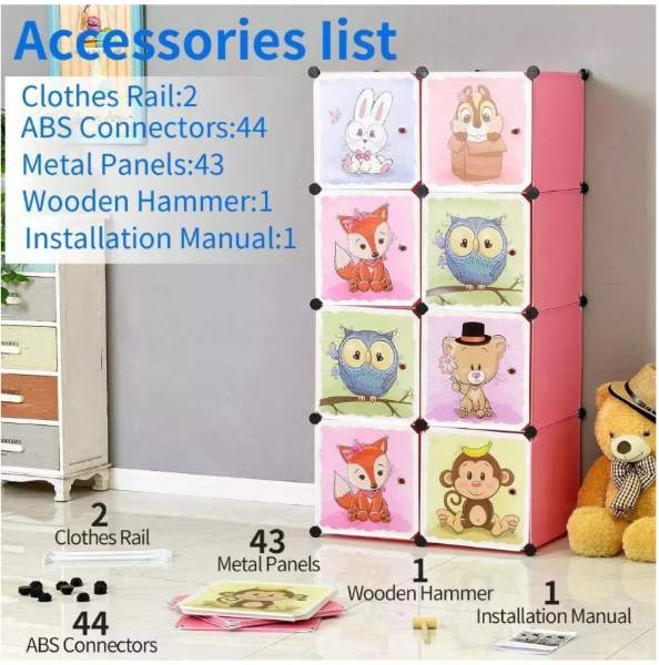 Organizador Closet Ropa 8 Gabinetes