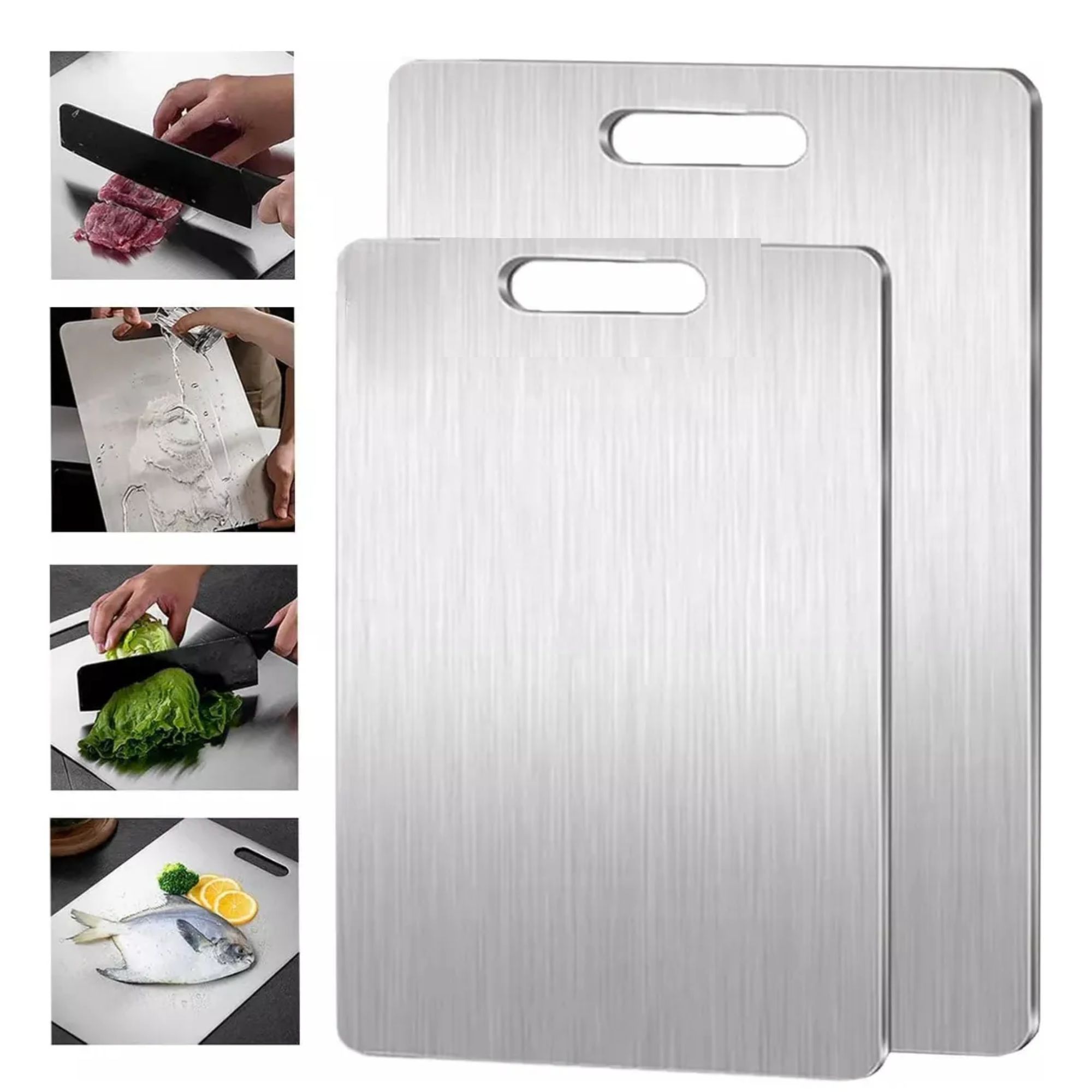 Miniatura 9 de Tabla para picar en acero 39 x 28 cm