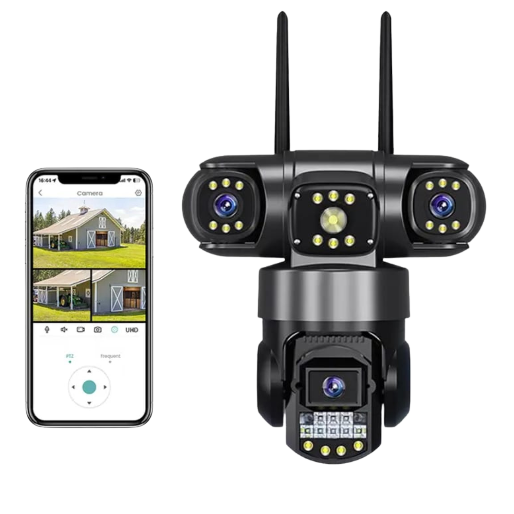 Miniatura 2 de Camara  4K Seguridad 3 Lentes Wifi