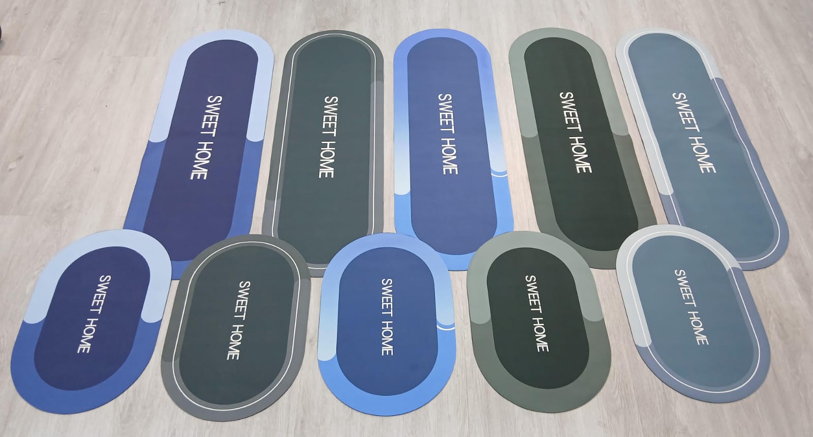 Combo Tapetes Cocina Y Baño Absorbente