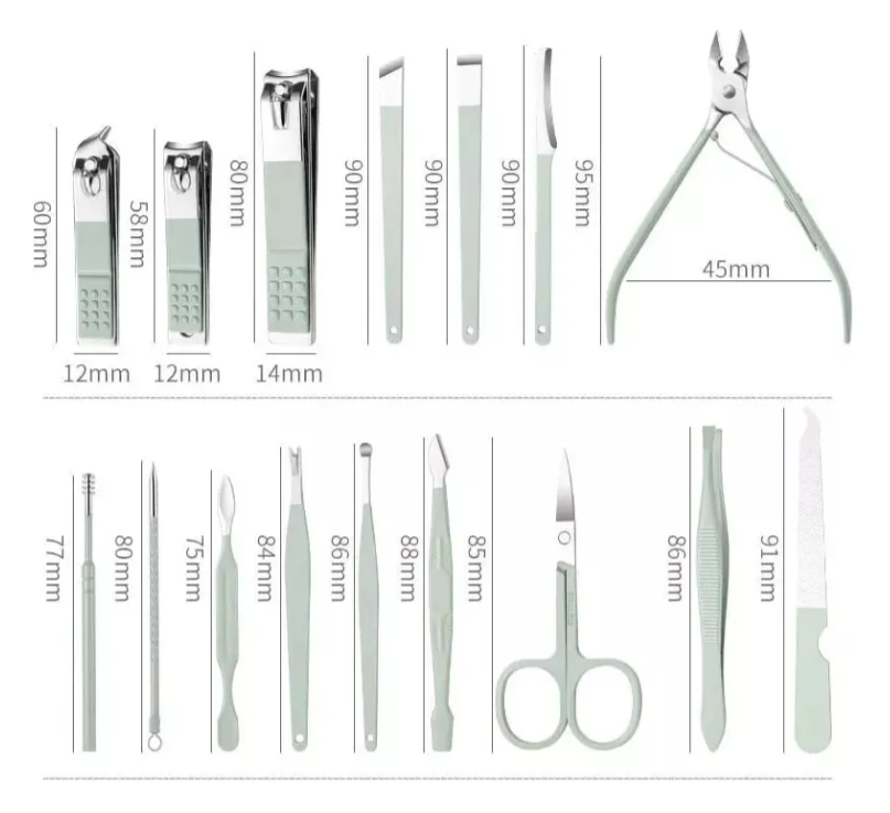 Miniatura 4 de Set Manicure Pedicure Cortauñas Accesori