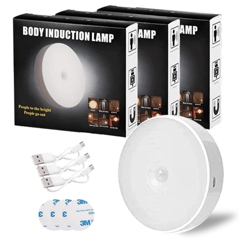 Miniatura 2 de Lampara con Sensor Luz Blanca Calida x3