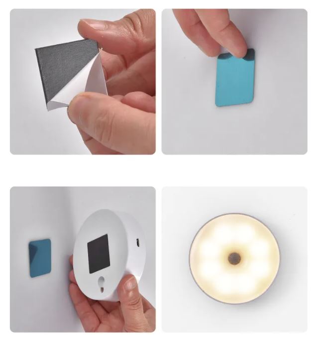 Miniatura 6 de Lampara con Sensor Luz Blanca Calida x3