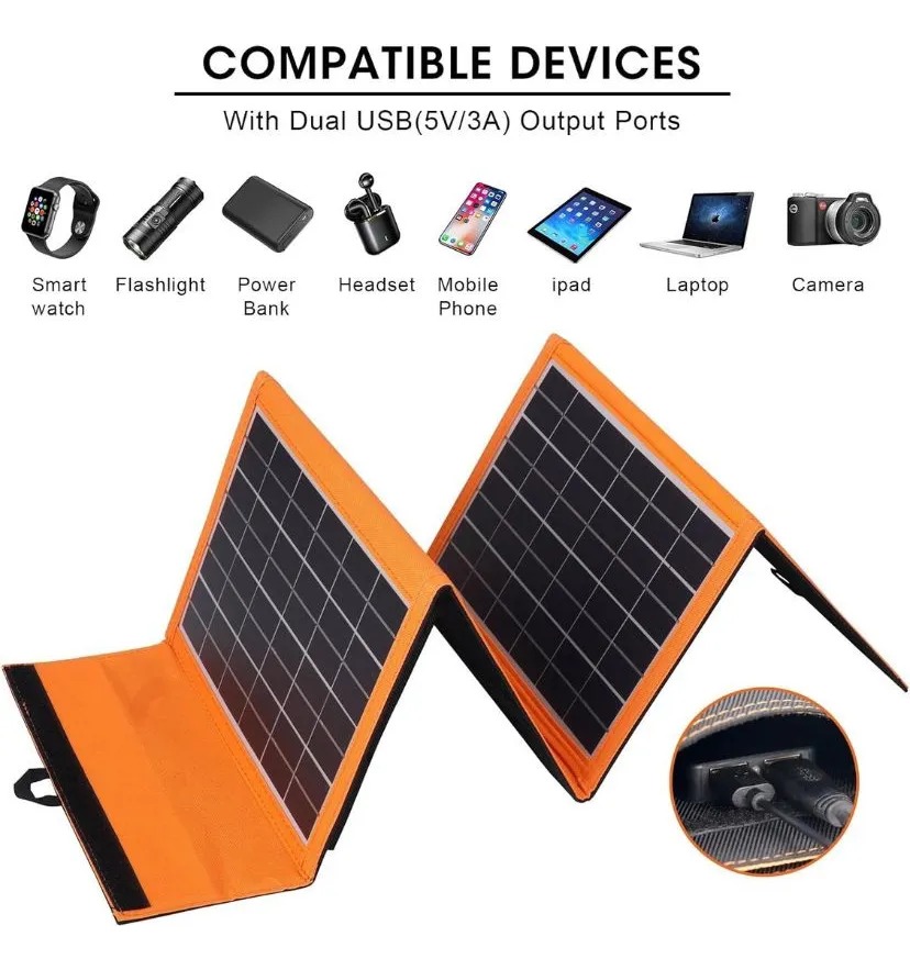 Miniatura 4 de Panel Solar Plegable 10w Portatil