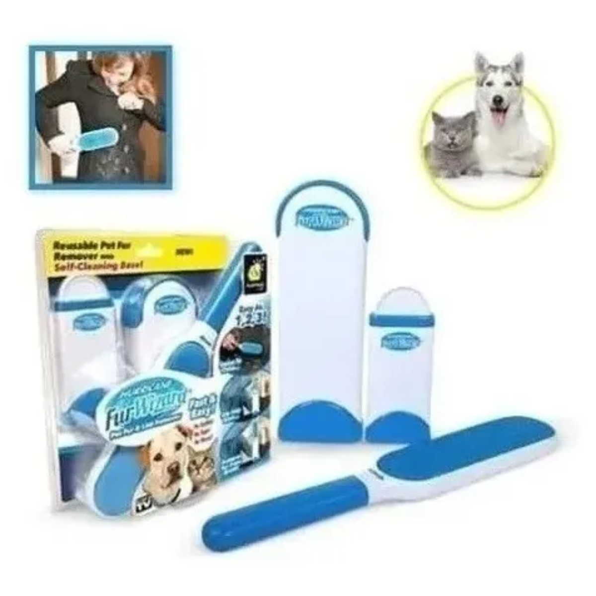 Miniatura 2 de Cepillo Limpia Quita Removedor De Pelo M