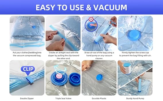 Set de Bolsas de Almacenamiento Vacío X6