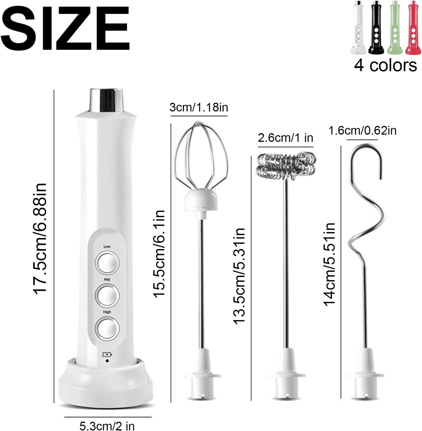 Miniatura 4 de Batidor Eléctrico Multifuncional 3 en 1