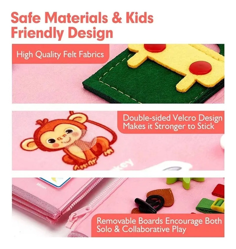 Miniatura 4 de Tablero Sensorial 7 En 1 Para Niños