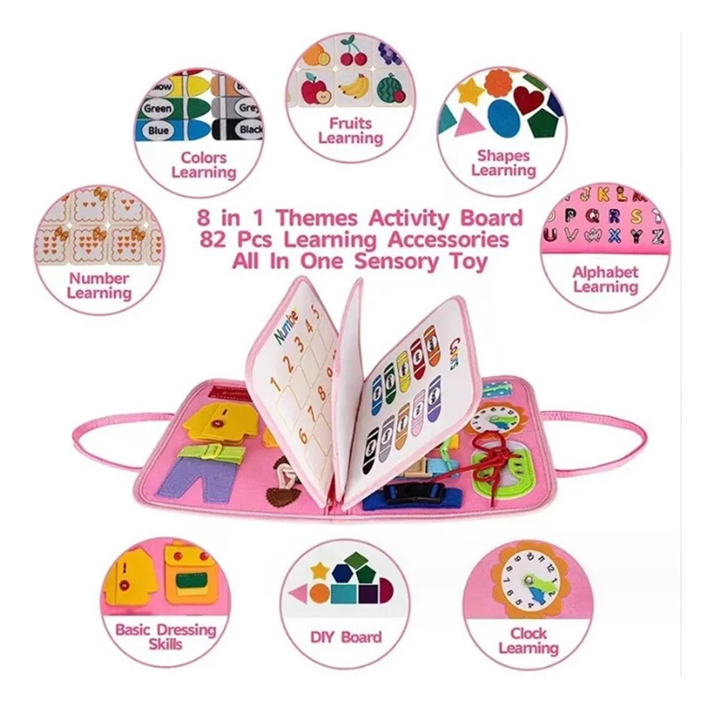 Miniatura 6 de Tablero Sensorial 7 En 1 Para Niños