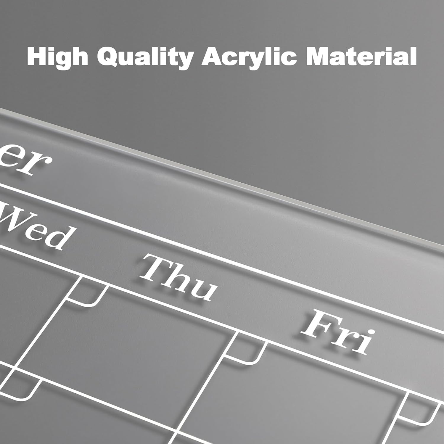 Planificador Acrílico Semanal Y Mensual