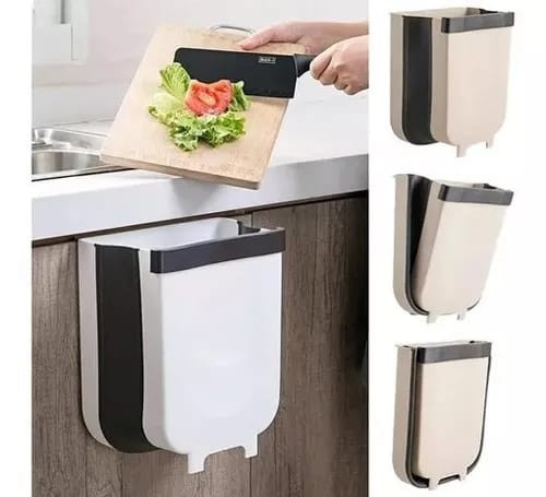 Caneca basurero plegable para cocina