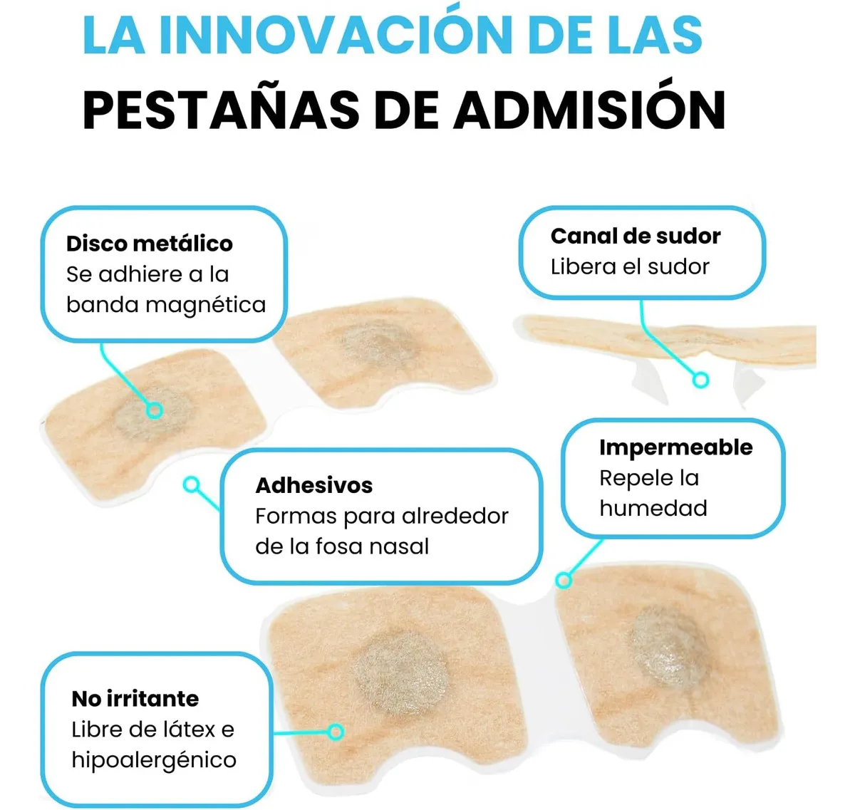 Miniatura 5 de Dilatador Nasal Blanco x 60u