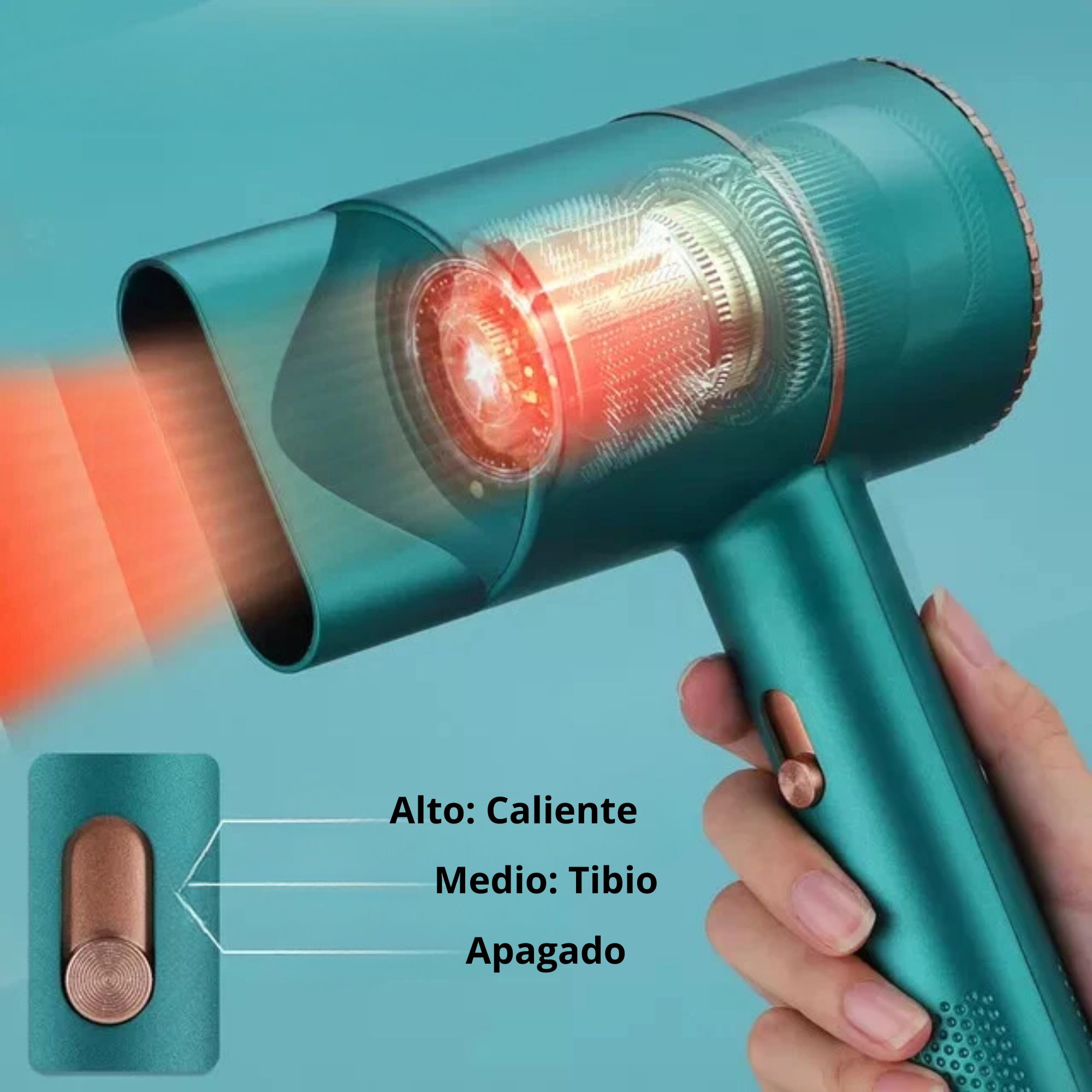 Miniatura 3 de Secador de pelo portatil plegable