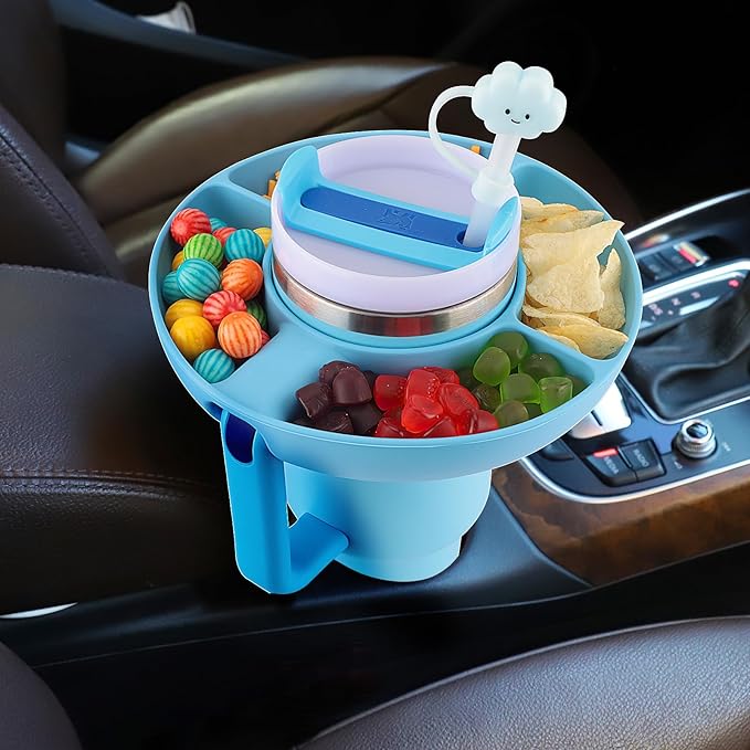 Bandeja De Snacks Con Espacio Para Vaso