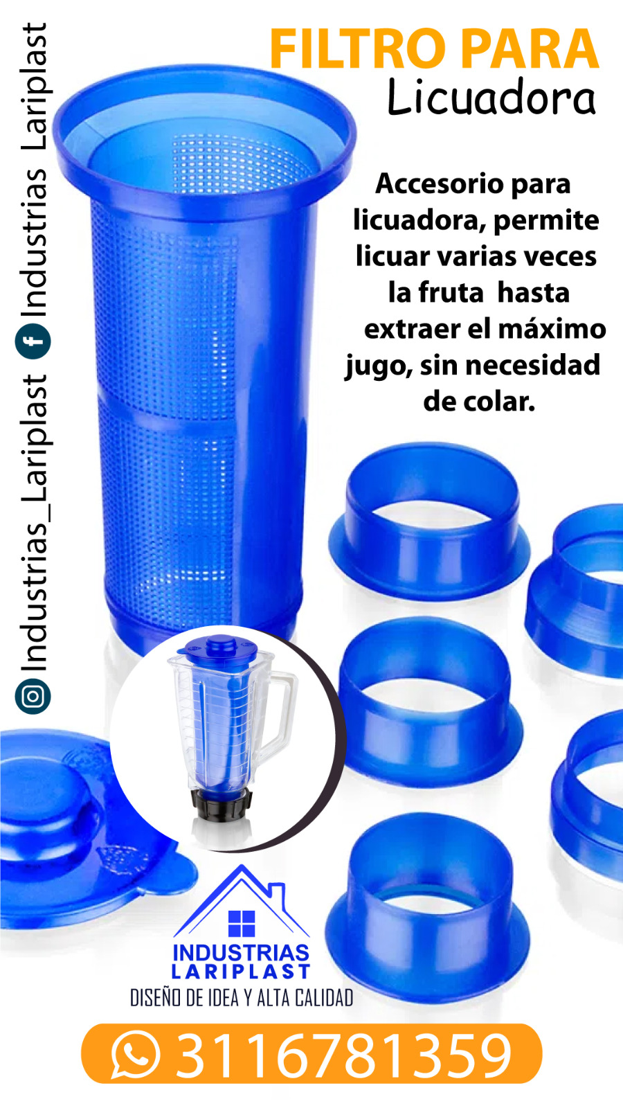 Filtro Licuadora+Tabla embudo