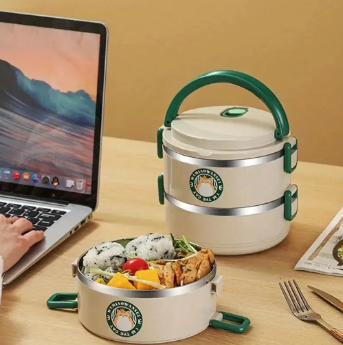 Miniatura 5 de Lonchera Porta Comida 2 En 1 Almacenador