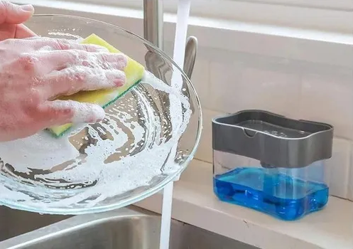 Dispensador De Jabón Lavaplatos + Esponj