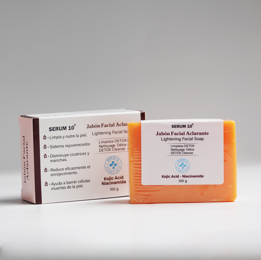 SERUM 10 Jabón Facial Aclarante con Niacinamida