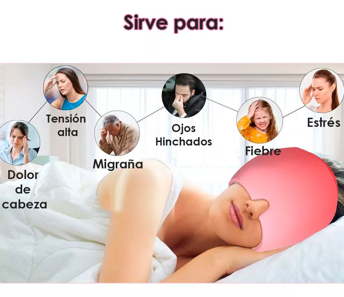 Miniatura 3 de Gorro de Gel para la Migraña