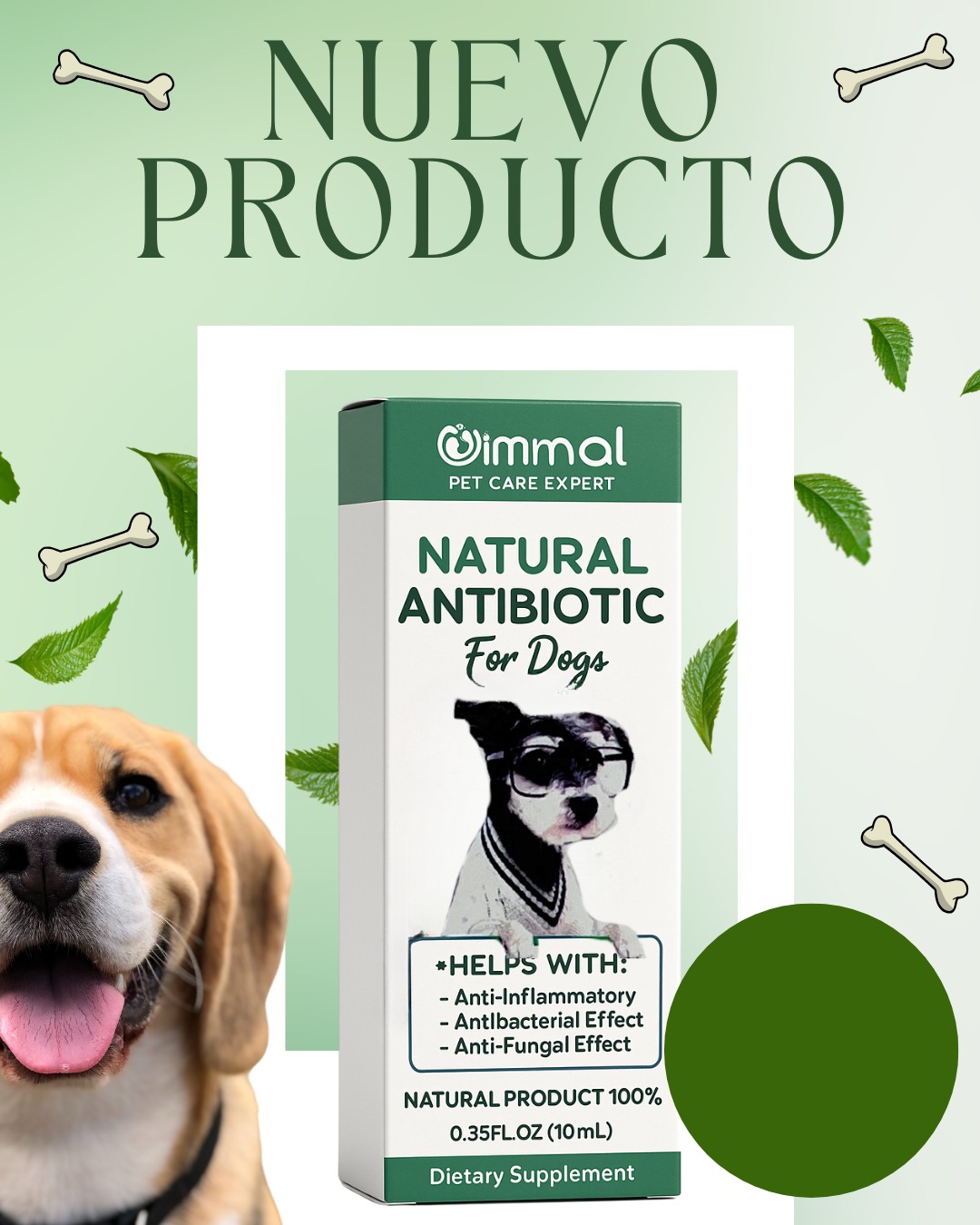 Antibiotico Natural Oimmal para perro