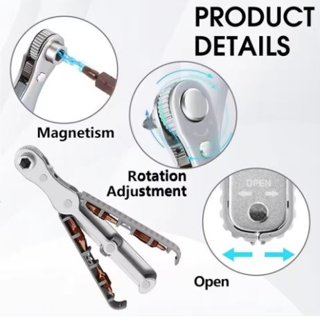 Kit Destornillador trinquete bidireccion