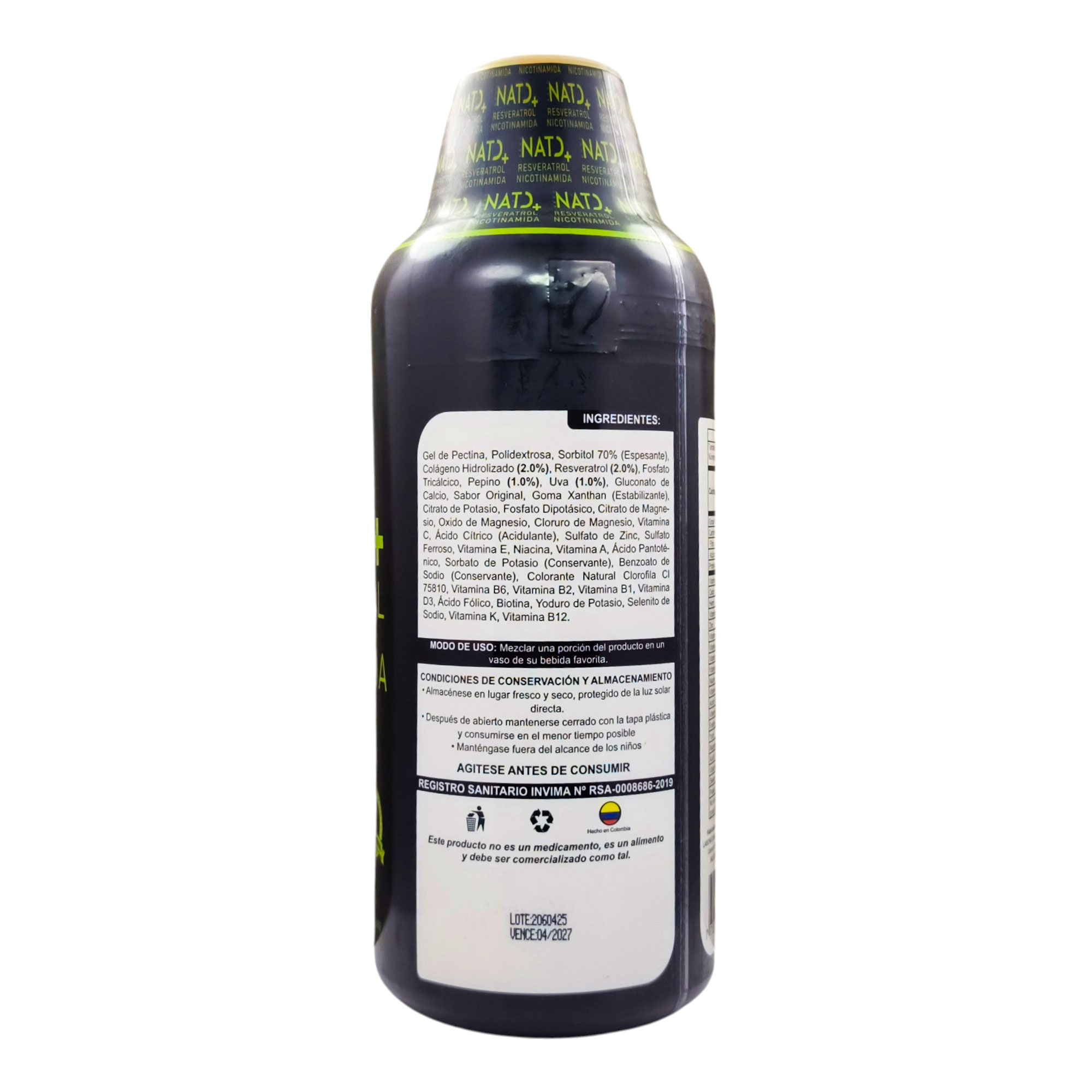 1 LT NAD MAS RESVERATROL Y NICOTINAMIDA