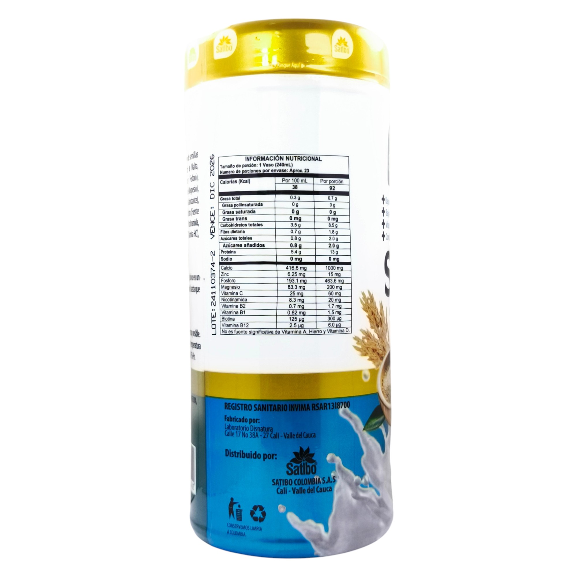 Miniatura 2 de 700 GRAMOS DE MULTIVITAMINICO SATISURE