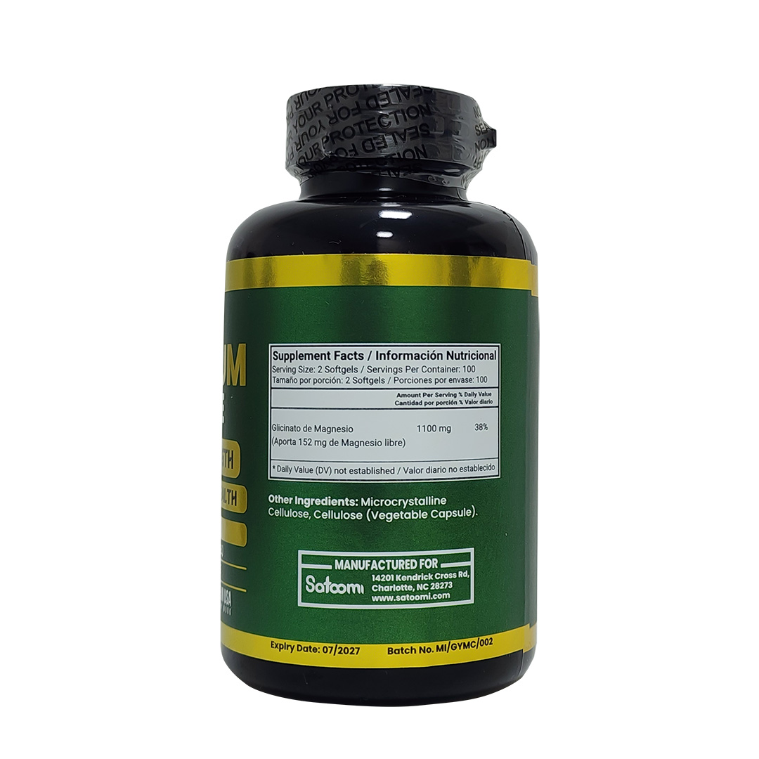 Miniatura 1 de GLICINATO DE MAGNESIO X 100 softgels