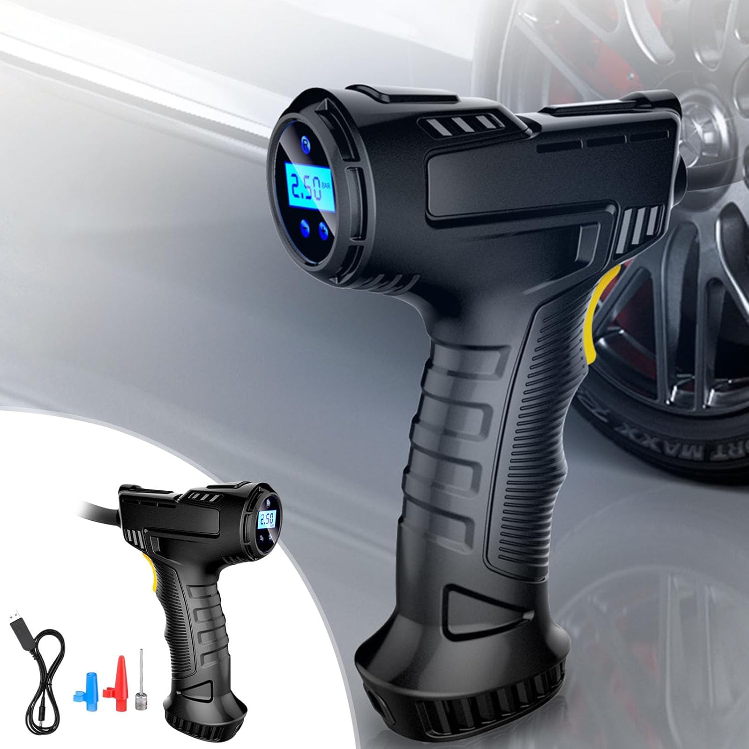 Miniatura 2 de compresor de aire tipo pistola digital