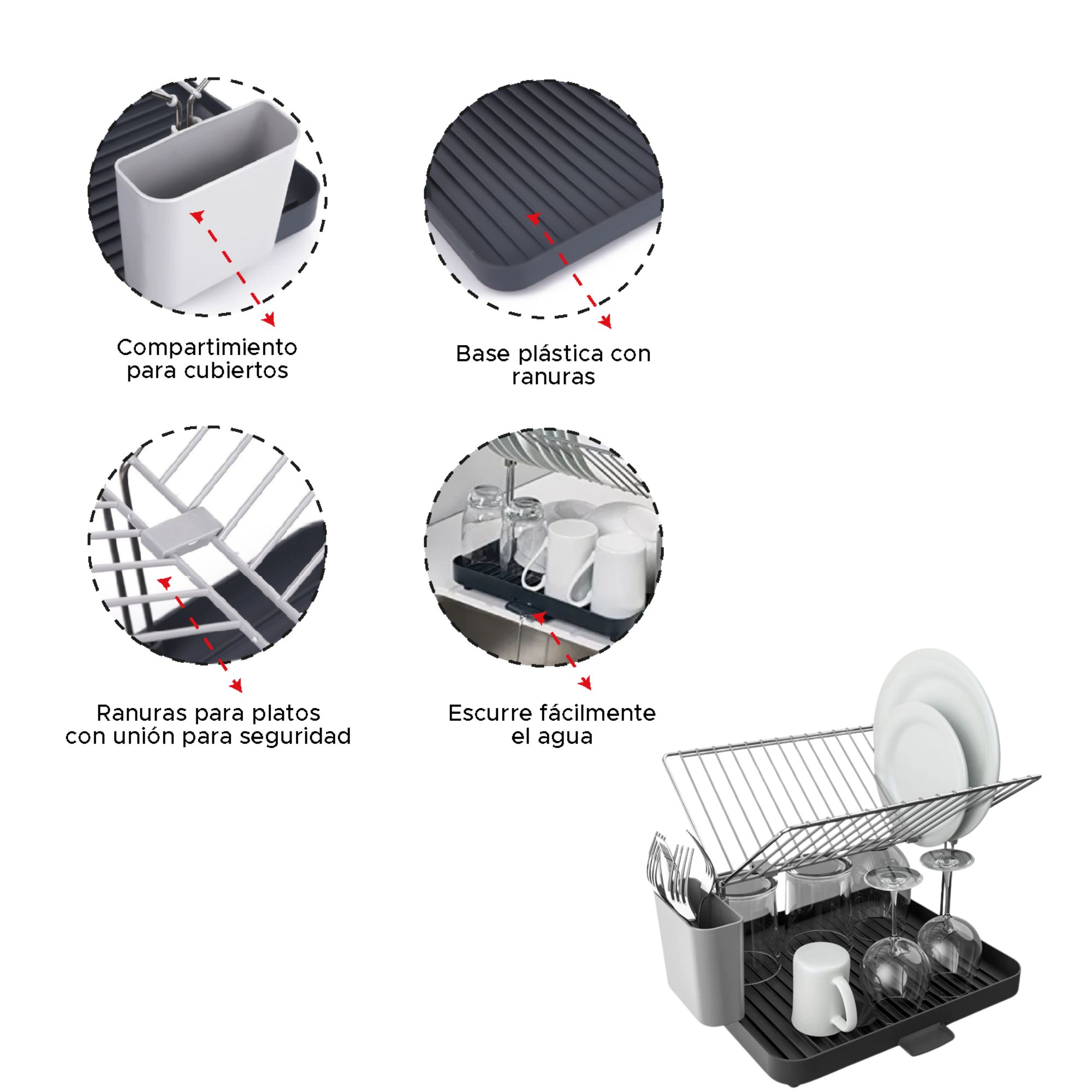 Escurridor De Platos 2 Niveles