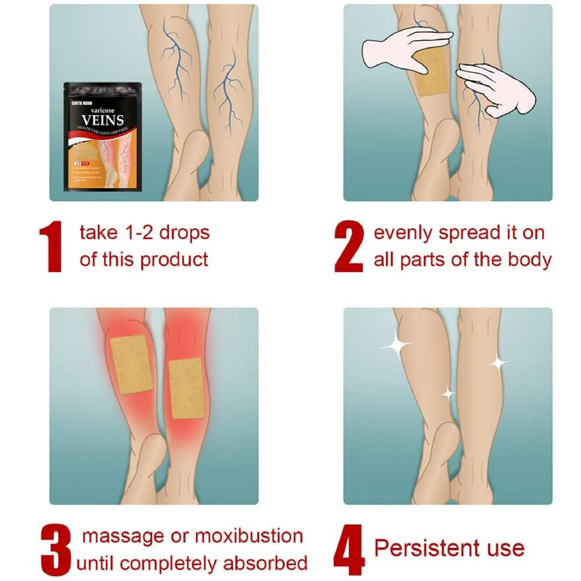 Miniatura 4 de Parches Relajantes Piernas Venas Varices