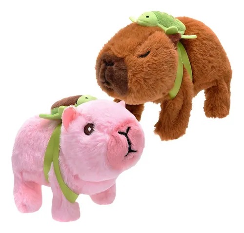 Peluche Capibara Camina Salta Sonido
