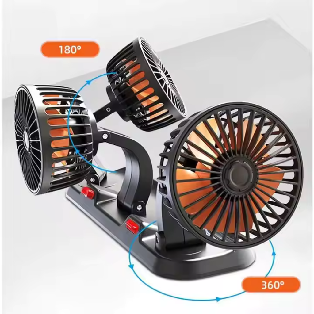 Ventilador Para Carro De Tres Cabezales