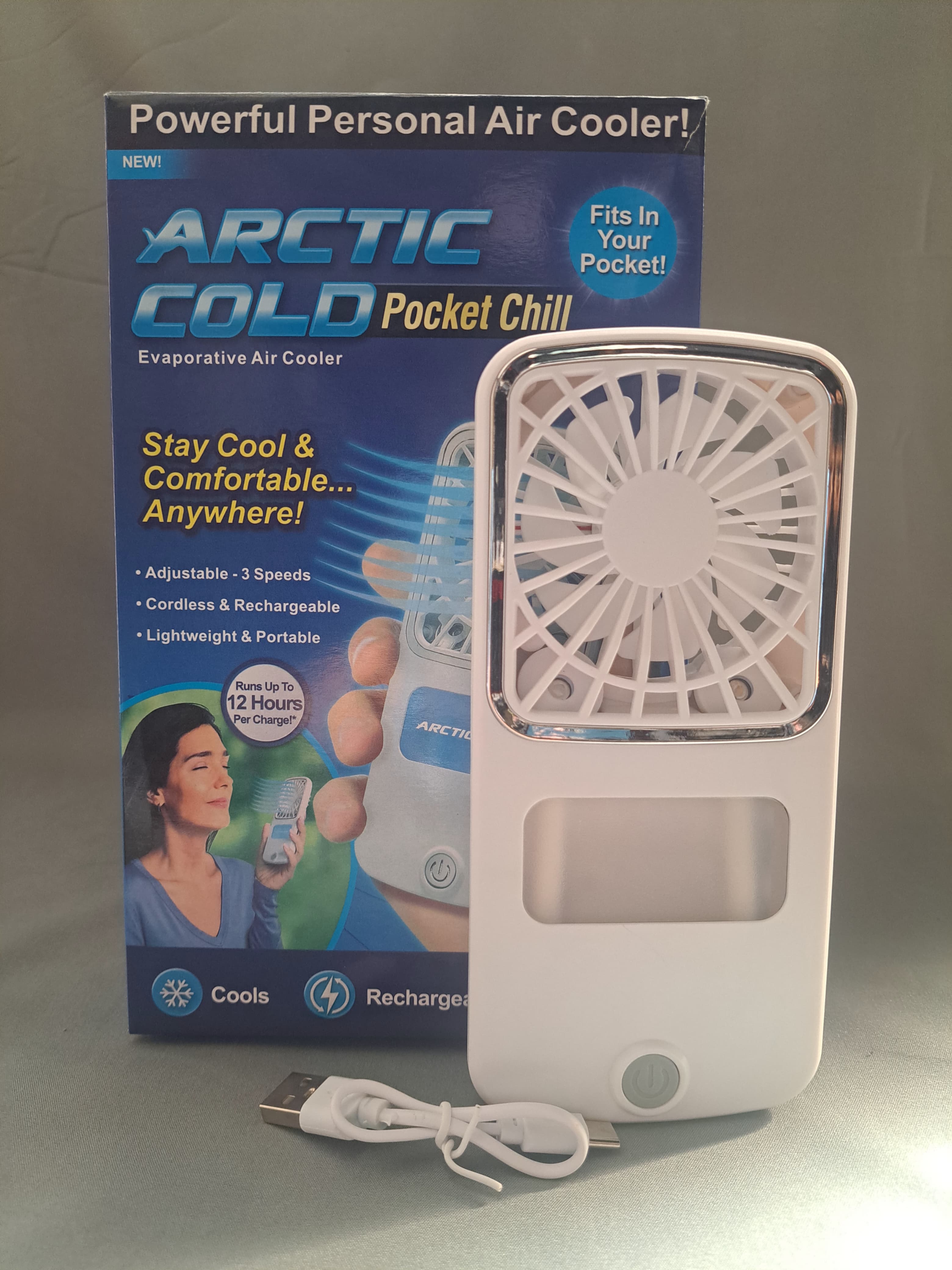 Ventilador de mano recargable