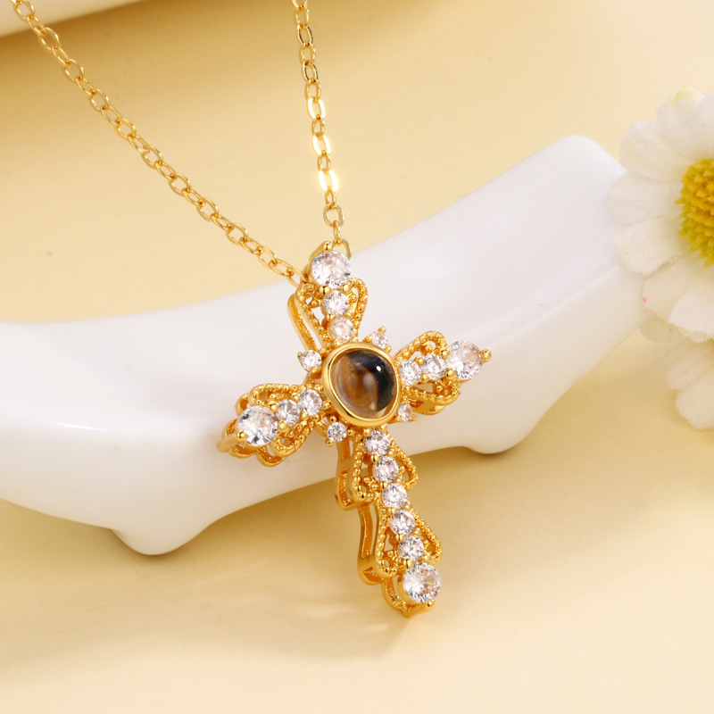 Miniatura 8 de COLLAR CRUZ TE AMO 100 IDIOMAS CON CAJA