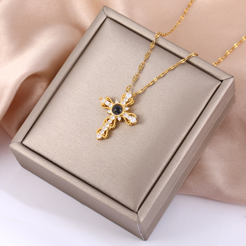 Miniatura 5 de COLLAR CRUZ TE AMO 100 IDIOMAS CON CAJA