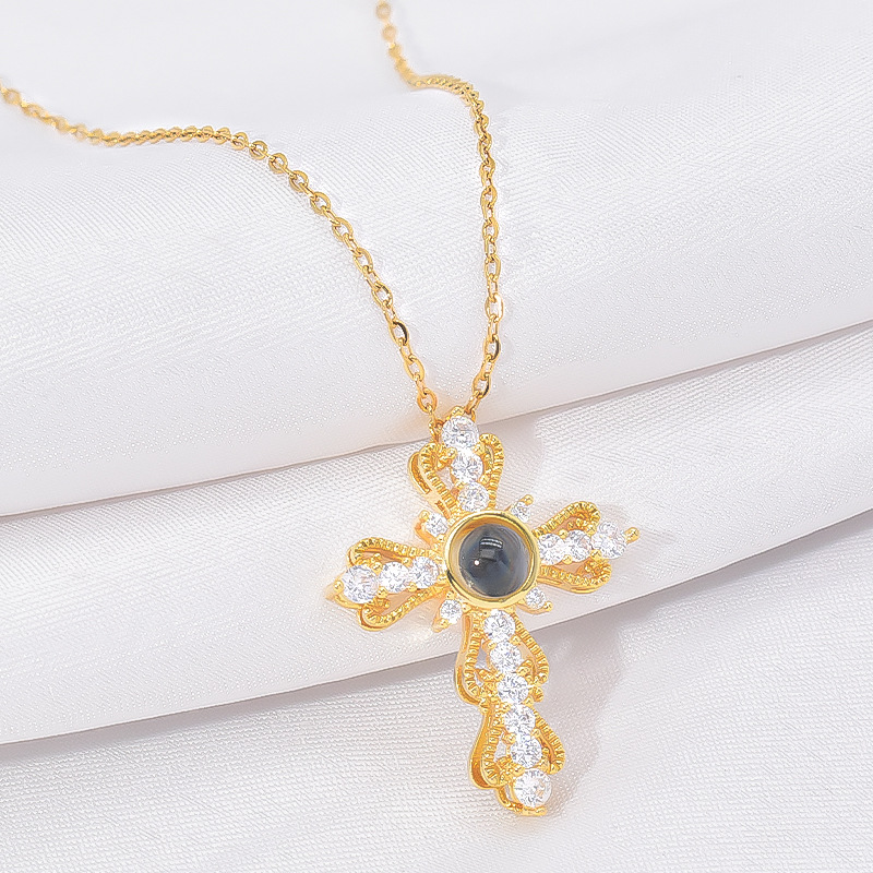 Miniatura 4 de COLLAR CRUZ TE AMO 100 IDIOMAS CON CAJA