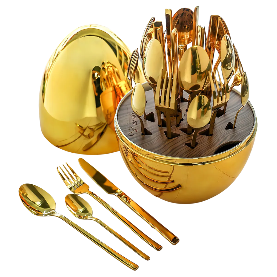 SET DE CUBIERTOS DE HUEVO
