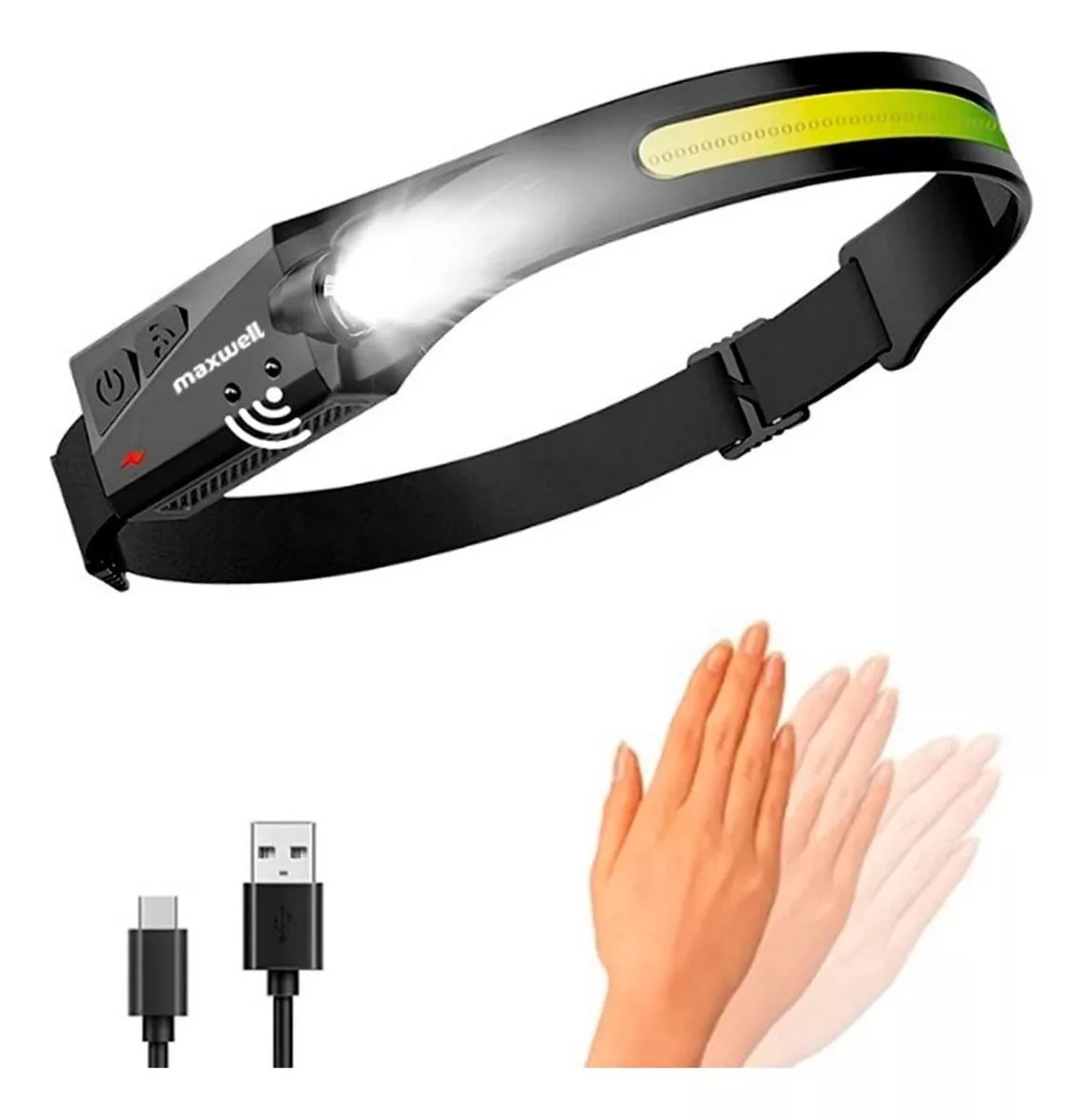 Miniatura 10 de Linterna Frontal + Guadaña Inalámbrica