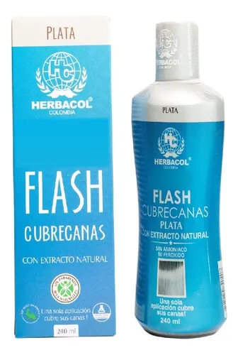Tonico Capilar Flash Cubre canas Plata