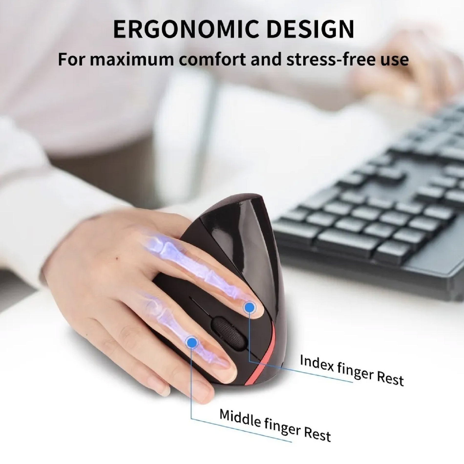 Miniatura 3 de Mouse Inalambrico Vertical Ergonómico